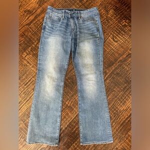 Gap Long and Lean Mid Rise Denim Jeans Size 8/29 R 31” Inseam Wide Leg